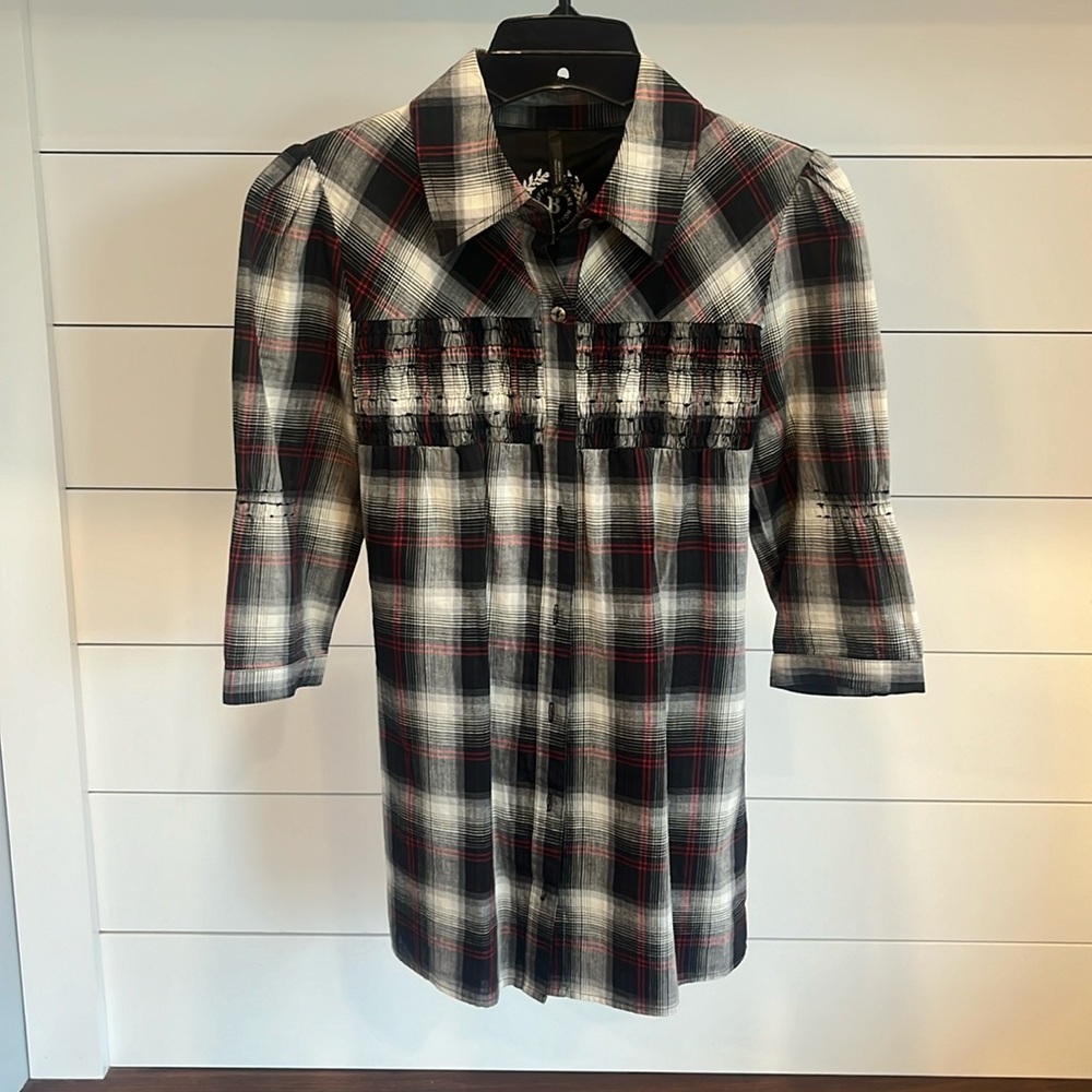 Plaid blouse